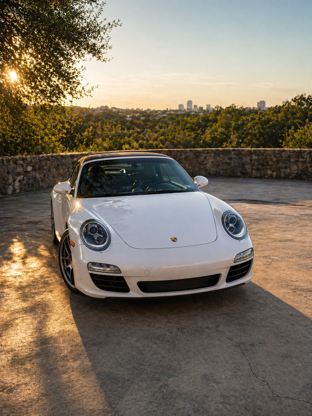 White Porsche detailing — Westlake Hills Austin